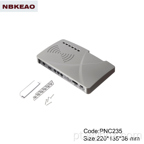 Caixa de roteador Wifi wi-fi rede moderna Caixas de trilho DIN modulares caixa de junção de montagem em superfície PNC235 com 220 * 135 * 38mm
